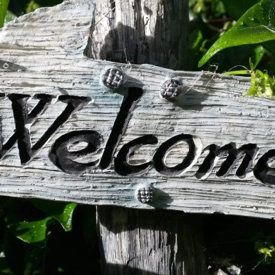 welcome sign